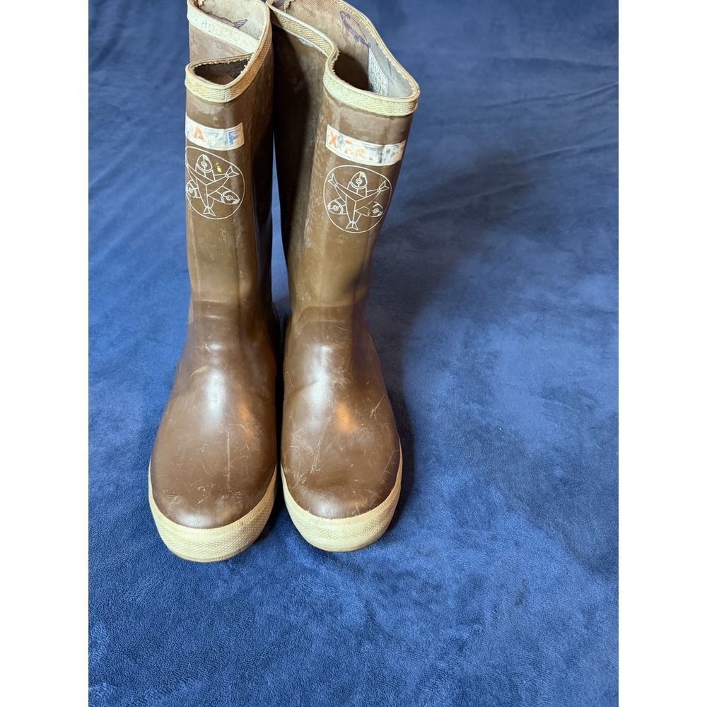 Xtratuf Salmon Sisters Legacy 12" Rubber Rain Boots Brown Womens 9